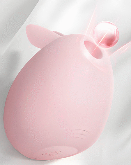 Rascal Rabbit vibrator with stimulating sucking and vibrating functions, a couple interactive flirting adult product