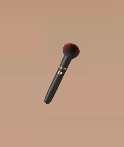 Silent makeup brush type vibrating stick